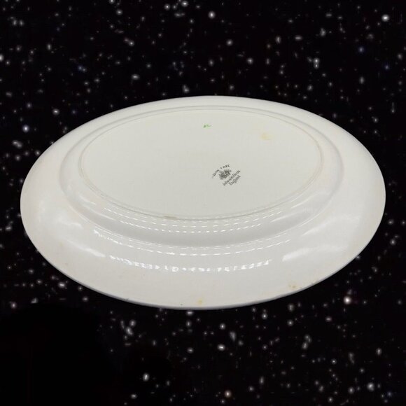 Johnson Brothers Indian Tree Oval Serving Platter Dish Large Painted Ceramic 12” - Picture 6 of 13